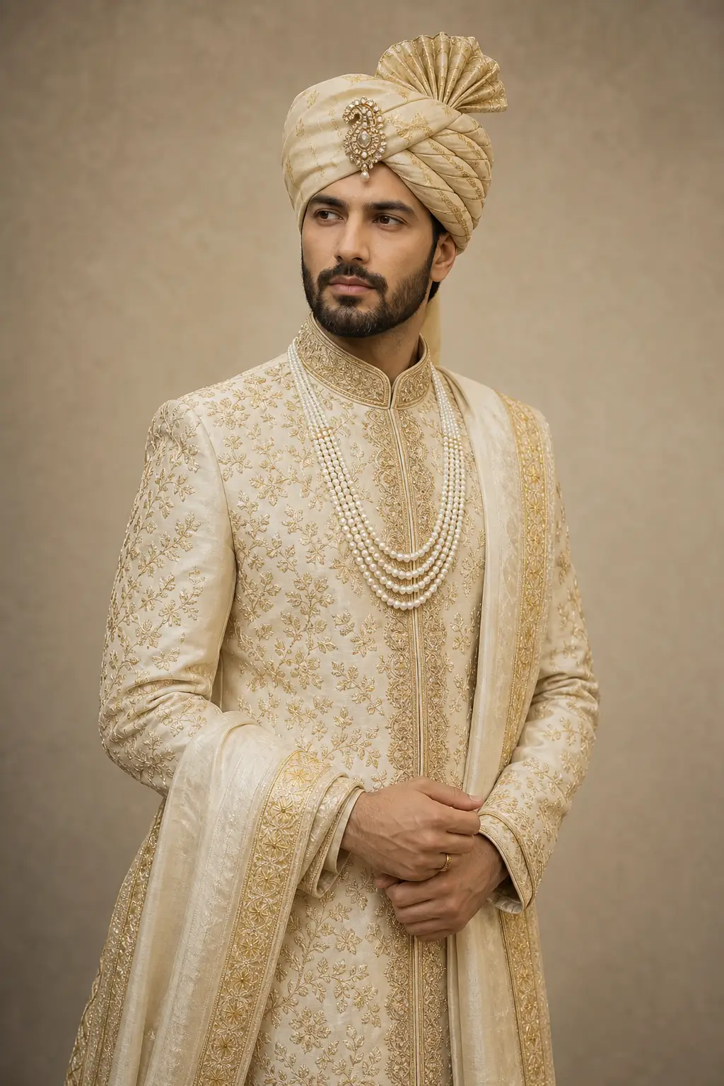 Bespoke sherwani by Le Wraps, best sherwani shop in Delhi
