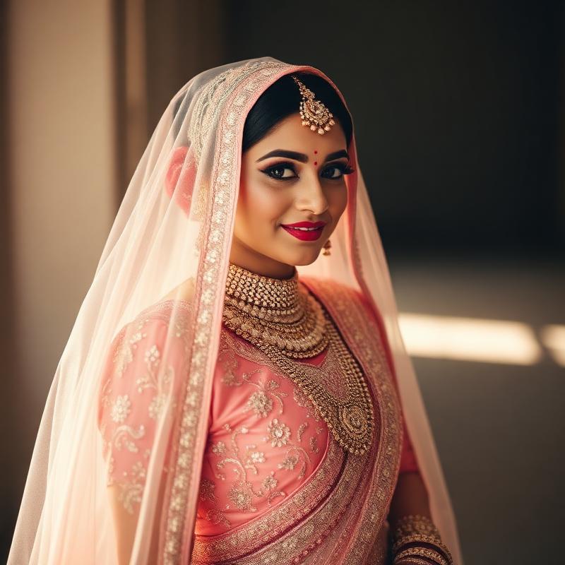 Delhi bride in pastel pink lehenga by Le Wraps by Nidhi Sachdev